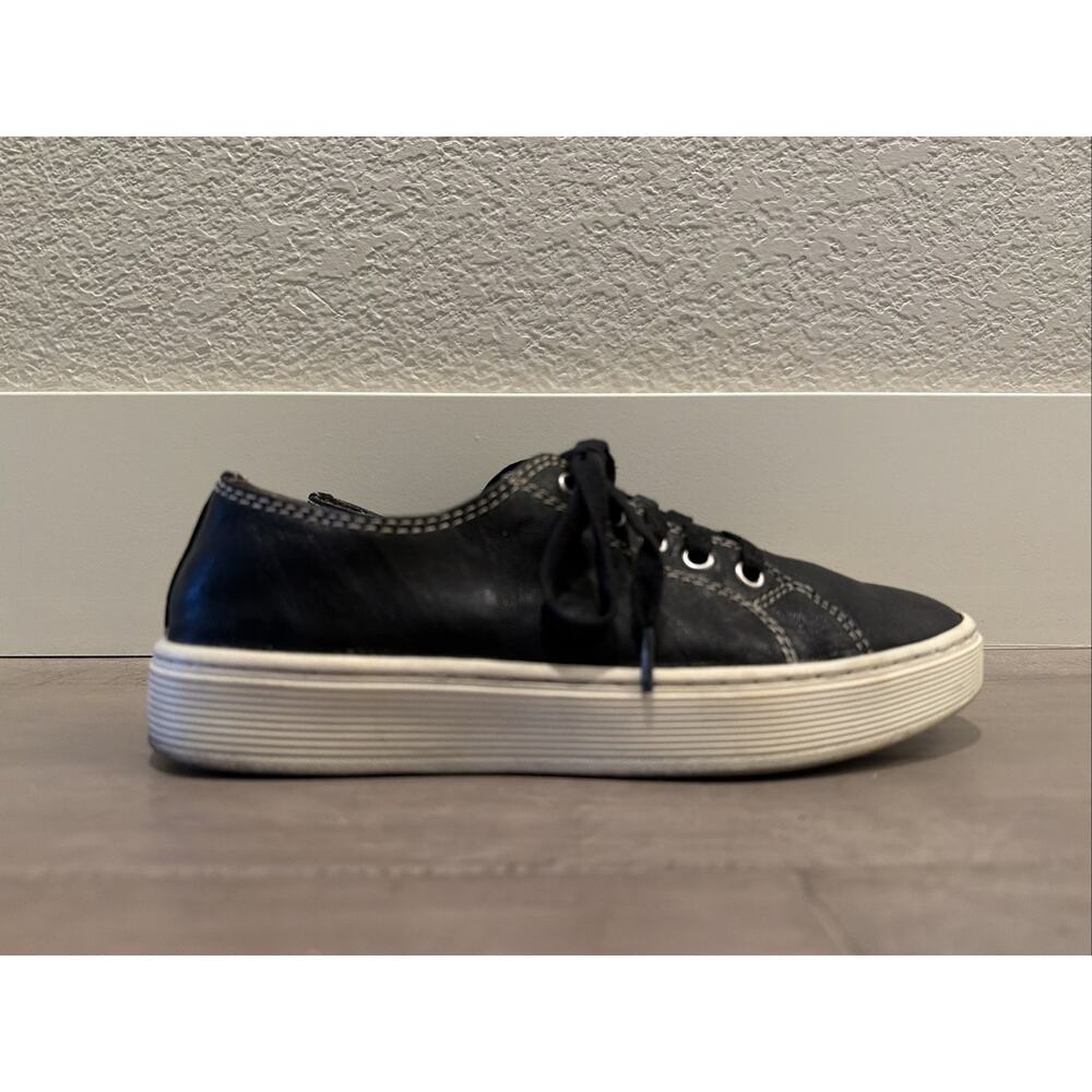 Sofft Women's Sneakers Size 6.5M Casual Piper Leather Lace Up Shoes Solid Black - Picture 3 of 12
